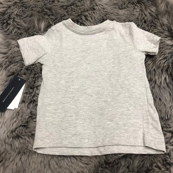 Tommy Hilfiger | Boy' s Flag Shirt | Grey | Size 12M - Picture 2 of 2